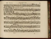 An illustration from Motets pour la chapelle du Roy, mis en musique, par Monsieur Du Mont abbé de Silly, & maistre de la musique, de ladite chapelle. Basse-continue pour l'orgue. (1686)