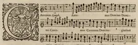An illustration from Motets pour la chapelle du Roy, mis en musique, par Monsieur Du Mont abbé de Silly, & maistre de la musique, de ladite chapelle. Dessus du petit choeur. (1686)