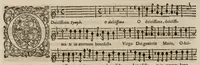 An illustration from Motets pour la chapelle du Roy, mis en musique, par Monsieur Du Mont abbé de Silly, & maistre de la musique, de ladite chapelle. Dessus du petit choeur. (1686)