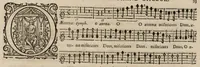 An illustration from Motets pour la chapelle du Roy, mis en musique, par Monsieur Du Mont abbé de Silly, & maistre de la musique, de ladite chapelle. Dessus du grand choeur. (1686)