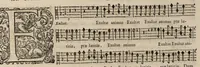 An illustration from Motets pour la chapelle du Roy, mis en musique, par Monsieur Du Mont abbé de Silly, & maistre de la musique, de ladite chapelle. Haute-contre du grand choeur. (1686)