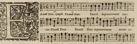 An illustration from Motets pour la chapelle du Roy, mis en musique, par Monsieur Du Mont abbé de Silly, & maistre de la musique, de ladite chapelle. Haute-contre du grand choeur. (1686)