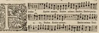 An illustration from Motets pour la chapelle du Roy, mis en musique, par Monsieur Du Mont abbé de Silly, & maistre de la musique, de ladite chapelle. Haute taille du grand choeur. (1686)