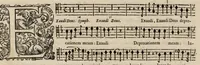 An illustration from Motets pour la chapelle du Roy, mis en musique, par Monsieur Du Mont abbé de Silly, & maistre de la musique, de ladite chapelle. Haute taille du grand choeur. (1686)