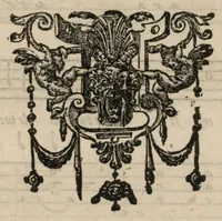 An illustration from Airs de cour avec la tablature de luth de Estienne Moulinié, chef de la musique de Monseigneur le Duc d'Orléans, frere unique du Roy. Quatriesme livre. (1633)