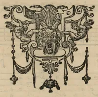 An illustration from Airs de cour avec la tablature de luth de Estienne Moulinié, chef de la musique de Monseigneur le Duc d'Orléans, frere unique du Roy. Quatriesme livre. (1633)
