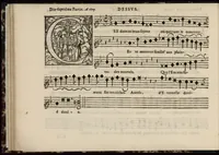 Picture 4 of 15 from Meslanges de sujets chrestiens, cantiques, litanies et motets. Mis en musique, à 2, 3, 4, & 5 parties, avec une Basse-continuë. Dediez à Madame la Duchesse d'Orleans. Par Estienne Moulinié de Languedoc, chef ordinaire de la musique de Son Altesse Royale Monseigneur le Duc d'Orleans. Dessus. (1658), leaf 35