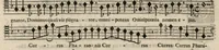 An illustration from Meslanges de sujets chrestiens, cantiques, litanies et motets. Mis en musique, à 2, 3, 4, & 5 parties, avec une Basse-continuë. Dediez à Madame la Duchesse d'Orleans. Par Estienne Moulinié de Languedoc, chef ordinaire de la musique de Son Altesse Royale Monseigneur le Duc d'Orleans.Taille haute. (1658)