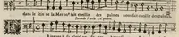 An illustration from Meslanges de sujets chrestiens, cantiques, litanies et motets. Mis en musique, à 2, 3, 4, & 5 parties, avec une Basse-continuë. Dediez à Madame la Duchesse d'Orleans. Par Estienne Moulinié de Languedoc, chef ordinaire de la musique de Son Altesse Royale Monseigneur le Duc d'Orleans. Basse. (1658)