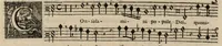 An illustration from Meslanges de sujets chrestiens, cantiques, litanies et motets. Mis en musique, à 2, 3, 4, & 5 parties, avec une Basse-continuë. Dediez à Madame la Duchesse d'Orleans. Par Estienne Moulinié de Languedoc, chef ordinaire de la musique de Son Altesse Royale Monseigneur le Duc d'Orleans. Basse. (1658)
