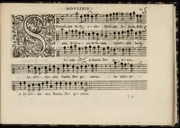Picture 5 of 12 from Meslanges de sujets chrestiens, cantiques, litanies et motets. Mis en musique, à 2, 3, 4, & 5 parties, avec une Basse-continuë. Dediez à Madame la Duchesse d'Orleans. Par Estienne Moulinié de Languedoc, chef ordinaire de la musique de Son Altesse Royale Monseigneur le Duc d'Orleans. Haute-contre. (1658), leaf 58