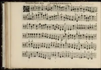 Picture 5 of 34 from Meslanges de sujets chrestiens, cantiques, litanies et motets. Mis en musique, à 2, 3, 4, & 5 parties, avec une Basse-continuë. Dediez à Madame la Duchesse d'Orleans. Par Estienne Moulinié de Languedoc, chef ordinaire de la musique de Son Altesse Royale Monseigneur le Duc d'Orleans. Basse-continue. (1658), leaf 27