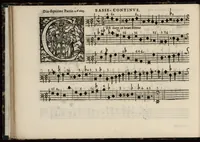 Picture 11 of 34 from Meslanges de sujets chrestiens, cantiques, litanies et motets. Mis en musique, à 2, 3, 4, & 5 parties, avec une Basse-continuë. Dediez à Madame la Duchesse d'Orleans. Par Estienne Moulinié de Languedoc, chef ordinaire de la musique de Son Altesse Royale Monseigneur le Duc d'Orleans. Basse-continue. (1658), leaf 39