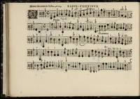 Picture 15 of 34 from Meslanges de sujets chrestiens, cantiques, litanies et motets. Mis en musique, à 2, 3, 4, & 5 parties, avec une Basse-continuë. Dediez à Madame la Duchesse d'Orleans. Par Estienne Moulinié de Languedoc, chef ordinaire de la musique de Son Altesse Royale Monseigneur le Duc d'Orleans. Basse-continue. (1658), leaf 47