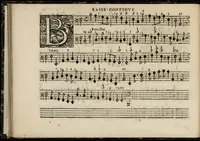 Picture 21 of 34 from Meslanges de sujets chrestiens, cantiques, litanies et motets. Mis en musique, à 2, 3, 4, & 5 parties, avec une Basse-continuë. Dediez à Madame la Duchesse d'Orleans. Par Estienne Moulinié de Languedoc, chef ordinaire de la musique de Son Altesse Royale Monseigneur le Duc d'Orleans. Basse-continue. (1658), leaf 63