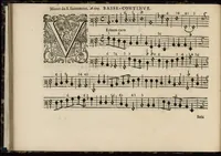 Picture 26 of 34 from Meslanges de sujets chrestiens, cantiques, litanies et motets. Mis en musique, à 2, 3, 4, & 5 parties, avec une Basse-continuë. Dediez à Madame la Duchesse d'Orleans. Par Estienne Moulinié de Languedoc, chef ordinaire de la musique de Son Altesse Royale Monseigneur le Duc d'Orleans. Basse-continue. (1658), leaf 73