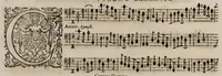 An illustration from Motets pour la chapelle du Roy, mis en musique, par Monsieur l'abbé Robert, maistre de la musique de ladite chapelle. Basse-continue pour les instruments. (1684)