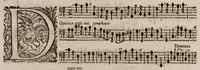 An illustration from Motets pour la chapelle du Roy, mis en musique, par Monsieur l'abbé Robert, maistre de la musique de ladite chapelle. Basse-continue pour l'orgue. (1684)