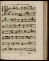 An illustration from Meslanges a II. III. IV. et V. parties, avec la basse-continue. Contenant plusieurs chansons, motets, magnificats, preludes, & allemandes pour l'orgue et pour les violes. Et les litanies de la Vierge. Par le sieur Du Mont, organiste de son altesse royale le duc d'Anjou, frere unique du Roy ; & en l'eglise S. Paul. Livre second. Dessus. (1657)