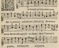 An illustration from Les equivoques du sieur de Chancy. (1640)