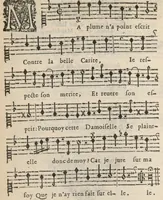 An illustration from II. Livre des equivoques du sieur de Chancy, maistre de la musique de la chambre du Roy. (1647)