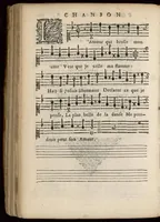 Picture 5 of 10 from III. Livre des chansons du sieur de Chancy, maistre de la musique de la chambre du Roy. (1649), leaf 25