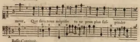 An illustration from Pseaumes et cantiques spirituels, mis en musique avec la basse-continue. Par monsieur ***** (1695)
