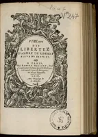 An illustration from VIII. Livre des libertez d'André de Rosiers sieur de Beaulieu. (1658)