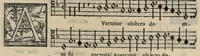 Picture 6 of 33 from Musica nova di Adriano Willaert all'illustrissimo et eccellentissimo signor il signor donno Alfonso d'Este prencipe di Ferrara. Quinta pars. (1559), leaf 33
