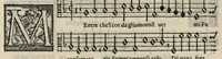 Picture 22 of 33 from Musica nova di Adriano Willaert all'illustrissimo et eccellentissimo signor il signor donno Alfonso d'Este prencipe di Ferrara. Quinta pars. (1559), leaf 75