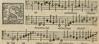 An illustration from Musica nova di Adriano Willaert all'illustrissimo et eccellentissimo signor il signor donno Alfonso d'Este prencipe di Ferrara. Sexta pars. (1559)