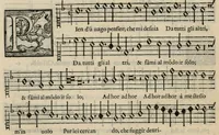 An illustration from Musica nova di Adriano Willaert all'illustrissimo et eccellentissimo signor il signor donno Alfonso d'Este prencipe di Ferrara. Sexta pars. (1559)