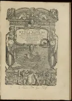 An illustration from Musica nova di Adriano Willaert all'illustrissimo et eccellentissimo signor il signor donno Alfonso d'Este prencipe di Ferrara. Septima pars. (1559)