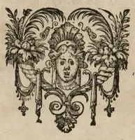 An illustration from Preces ecclesiasticae ad numeros musices redactae. Authore Eustachio Du Caurroy, Regiae Capellae musices praefecto.Reginae Margaretae dicatae. Liber secundus. Sexta pars (1609)