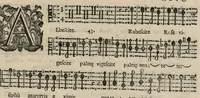 An illustration from Alto. Harmonia d'affetti devoti a due, tre, e quatro voci consagrata all'altezza serenissima del signor prencipe Alessandro Farnesi di Parma, da Giovanni Legrenzi, primo organista di S. Maria Maggiore di Bergamo et accademico eccitato. Libro primo, opera terza. (1655)