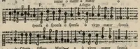 An illustration from Tenore. Harmonia d'affetti devoti a due, tre, e quatro voci consagrata all'altezza serenissima del signor prencipe Alessandro Farnesi di Parma, da Giovanni Legrenzi, primo organista di S. Maria Maggiore di Bergamo et accademico eccitato. Libro primo, opera terza. (1655)