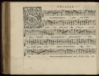 An illustration from Superius. Moduli quinis vocibus nunquam hactenus editi monachii Boioariae compositi, Orlando Lasso auctore. (1571)