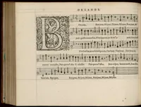 An illustration from Superius. Livre de chansons a cinc parties : avec deux dialogues : a huit. D'Orlande de Lassus. (1581)