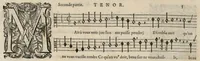 An illustration from Tenor. Livre de chansons a cinc parties : avec deux dialogues : a huit. D'Orlande de Lassus. (1581)