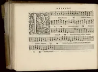 An illustration from Tenor. Livre de chansons a cinc parties : avec deux dialogues : a huit. D'Orlande de Lassus. (1581)