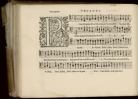 An illustration from Tenor. Livre de chansons a cinc parties : avec deux dialogues : a huit. D'Orlande de Lassus. (1581)