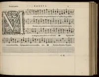 Picture 6 of 9 from Bassus. Livre de chansons a cinc parties : avec deux dialogues : a huit. D'Orlande de Lassus. (1581), leaf 28