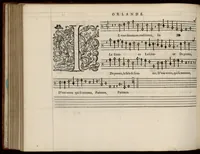 An illustration from Bassus. Livre de chansons a cinc parties : avec deux dialogues : a huit. D'Orlande de Lassus. (1581)