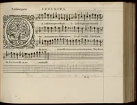 An illustration from Superius. Continuation du mellange d'Orlande de Lassus. A 3. 4. 5. 6. & dix parties. (1584)