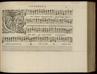 An illustration from Superius. Continuation du mellange d'Orlande de Lassus. A 3. 4. 5. 6. & dix parties. (1584)