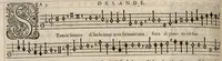 An illustration from Superius. Continuation du mellange d'Orlande de Lassus. A 3. 4. 5. 6. & dix parties. (1584)