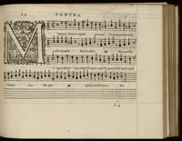 An illustration from Contra. Continuation du mellange d'Orlande de Lassus. A 3. 4. 5. 6. & dix parties. (1584)
