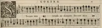 An illustration from Contra. Continuation du mellange d'Orlande de Lassus. A 3. 4. 5. 6. & dix parties. (1584)