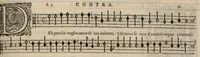 An illustration from Contra. Continuation du mellange d'Orlande de Lassus. A 3. 4. 5. 6. & dix parties. (1584)