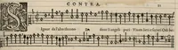 An illustration from Contra. Continuation du mellange d'Orlande de Lassus. A 3. 4. 5. 6. & dix parties. (1584)